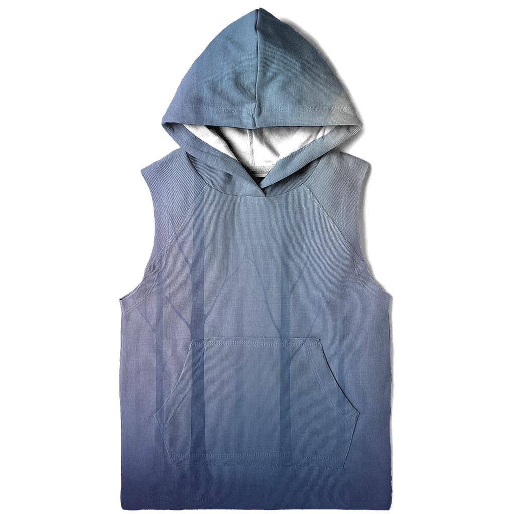 Lunar Veil Gradient Forest pullover hoodies