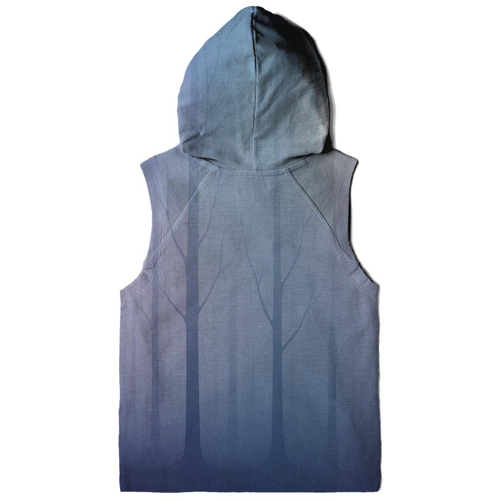 Lunar Veil Gradient Forest pullover hoodies