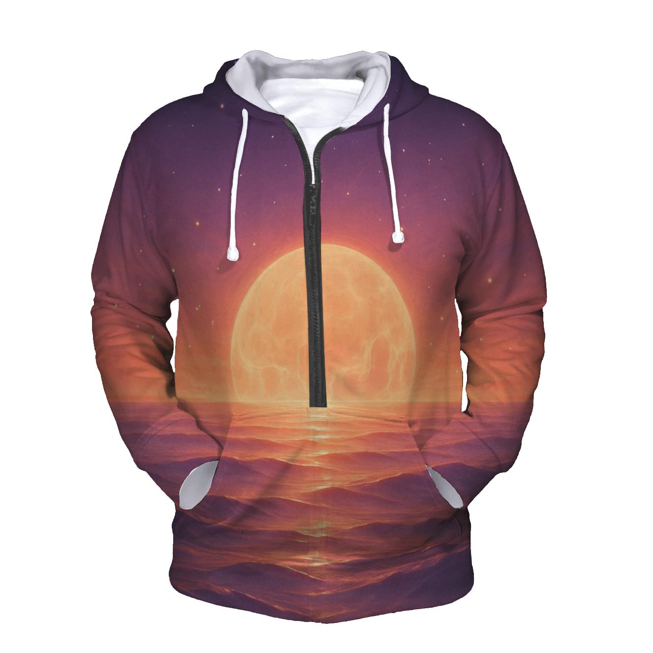 Celestial Tides Of Ember printed hoodies