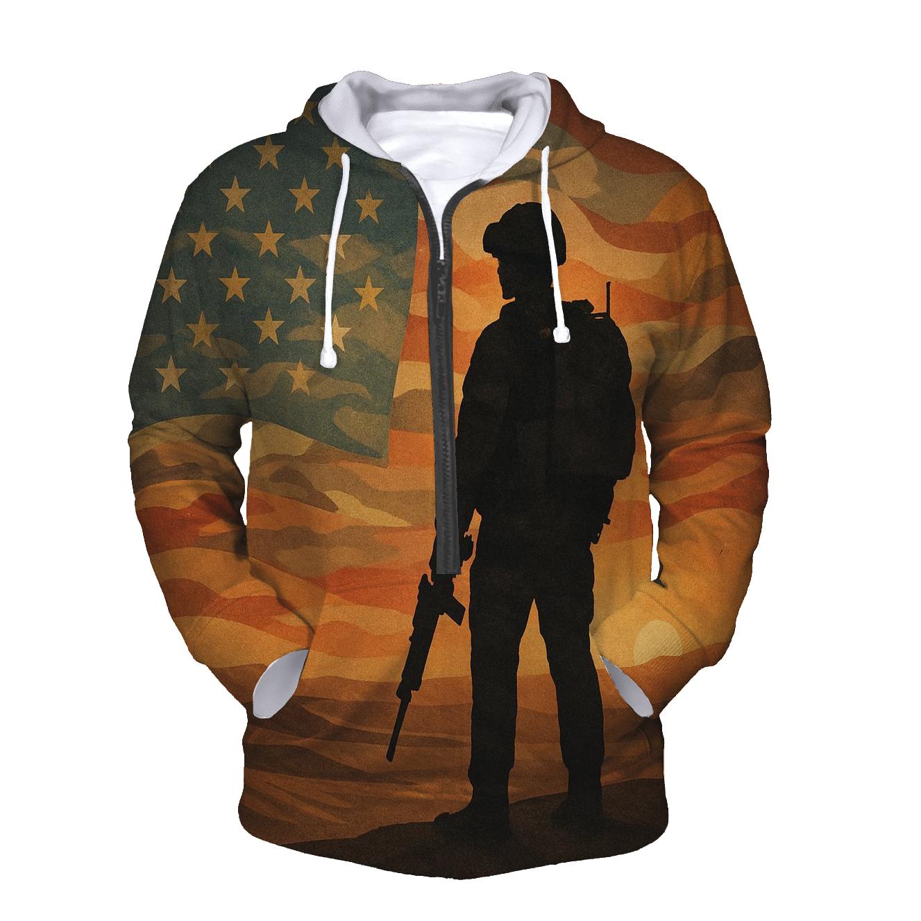 Desert Camo Stripes hoodies fashion