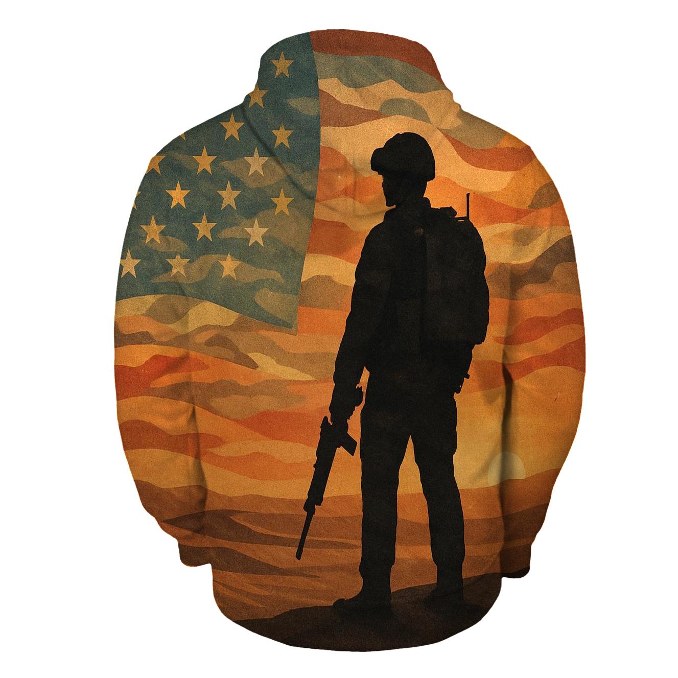 Desert Camo Stripes hoodies fashion