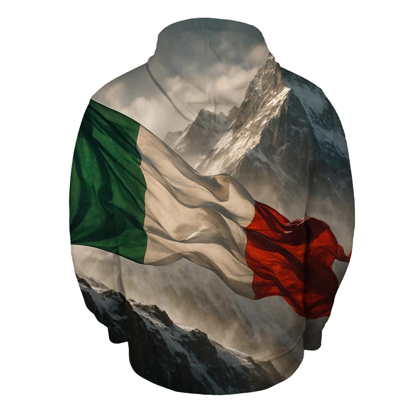 Italian Tricolor Alpine Winds lightweight hoodies