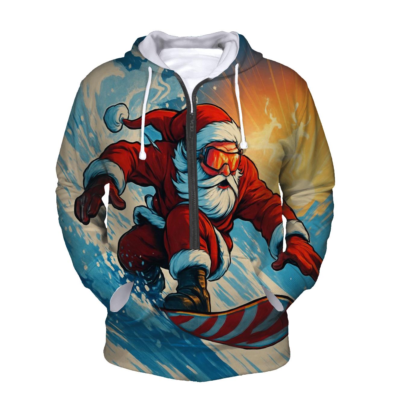 Snowboard Santa Avalanche Rush premium hoodies