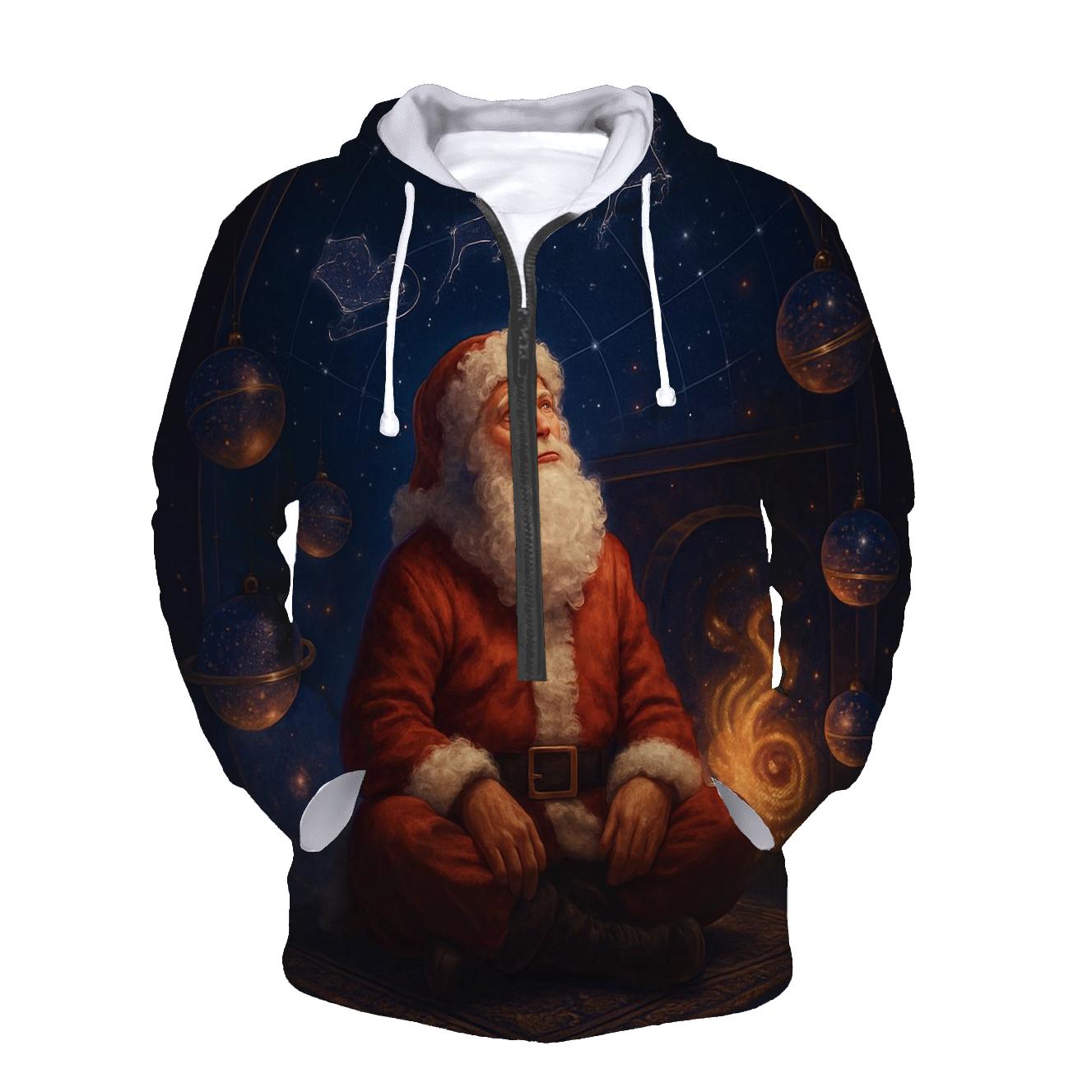 Galaxy Fireplace Santa Stargazer hoodie trends
