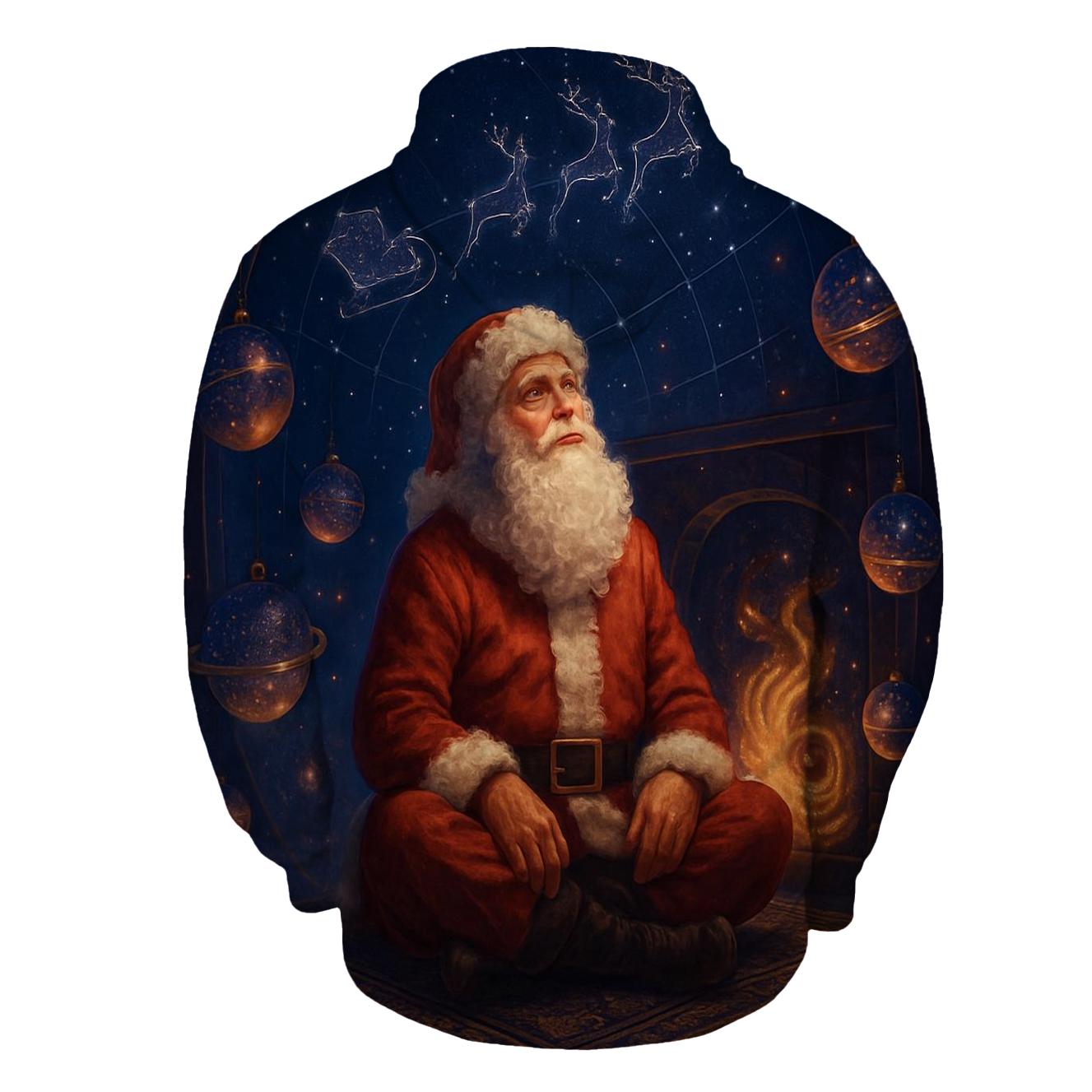 Galaxy Fireplace Santa Stargazer hoodie trends