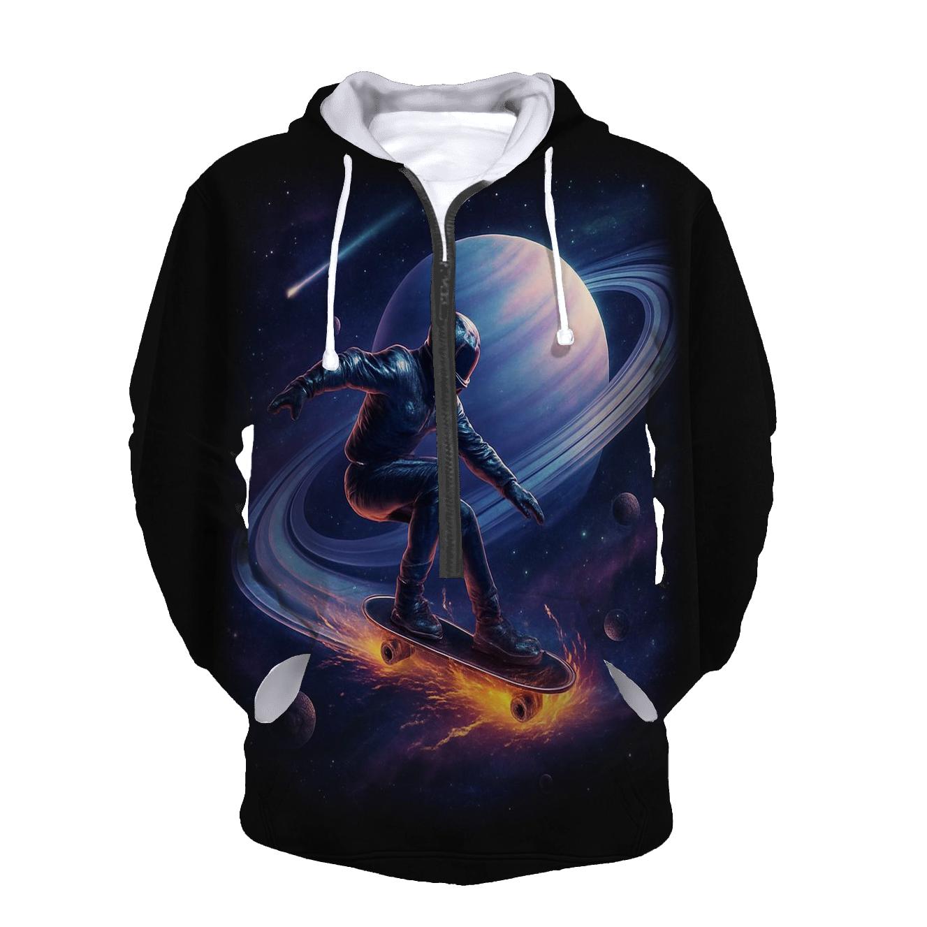 Meteor Skater On The Ringed Highway printed hoodies