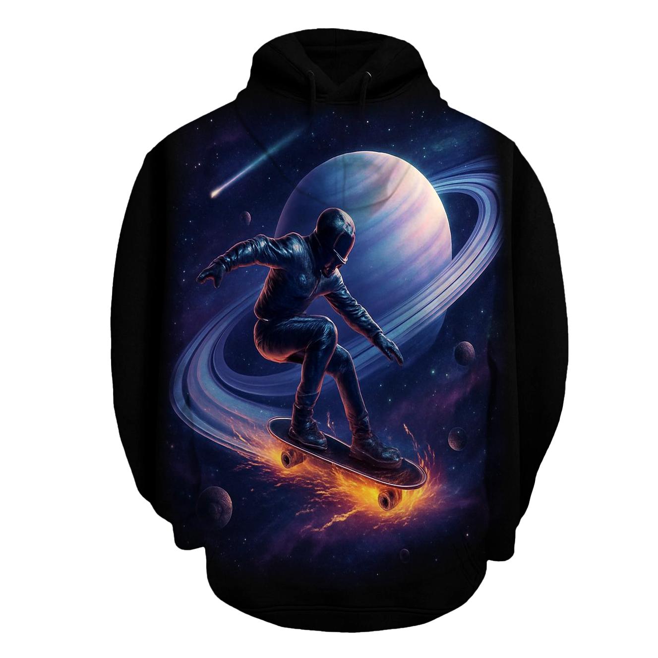 Meteor Skater On The Ringed Highway printed hoodies