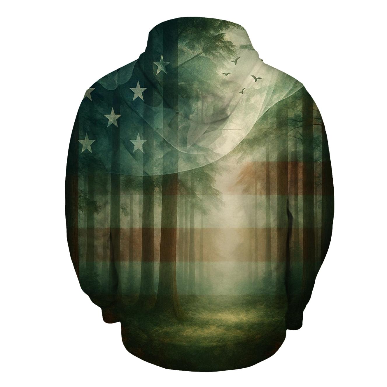 Forest Canopy Patriot Wind hoodie designs