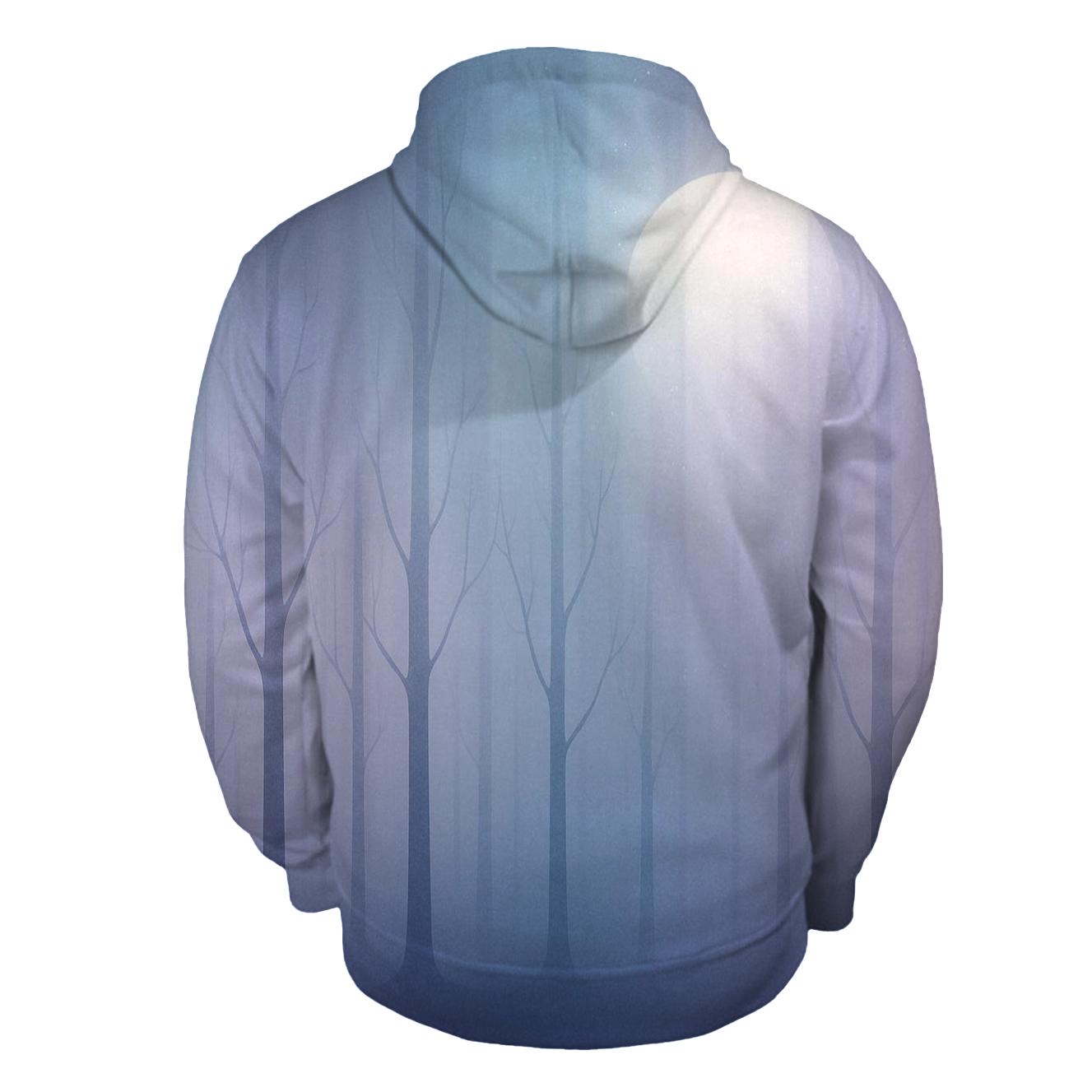 Lunar Veil Gradient Forest hoodie trends