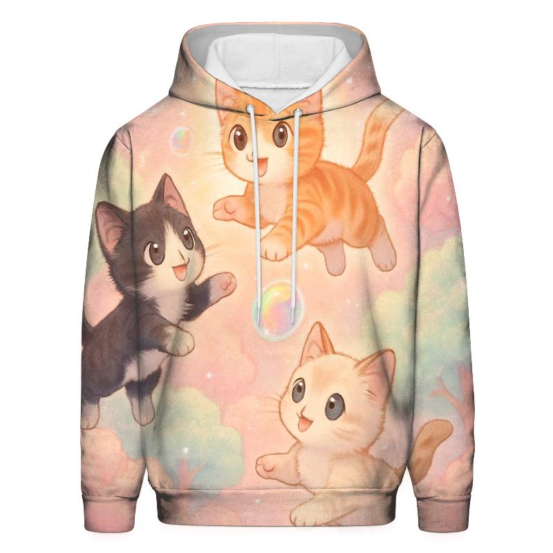Cotton Candy Rainforest Kittens custom hoodies