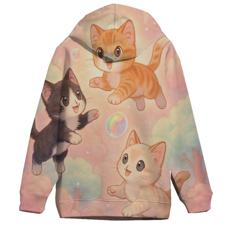 Cotton Candy Rainforest Kittens custom hoodies