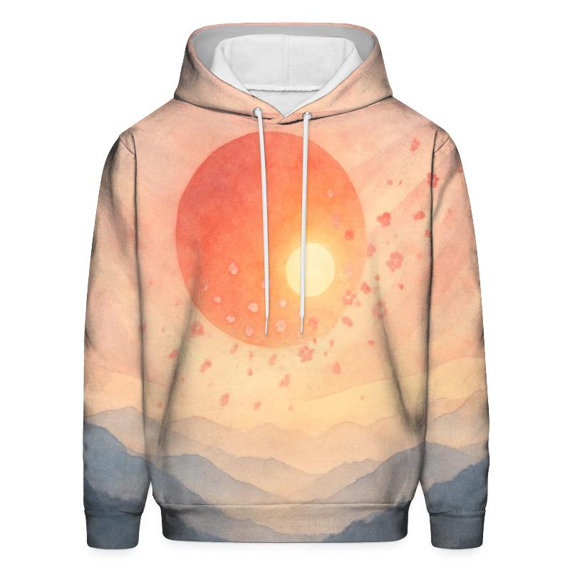 Aurora Over The Japanese Rising Sun hoodie styles