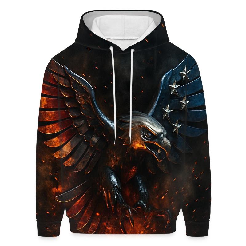 Eagle Of Molten Steel embroidered hoodies