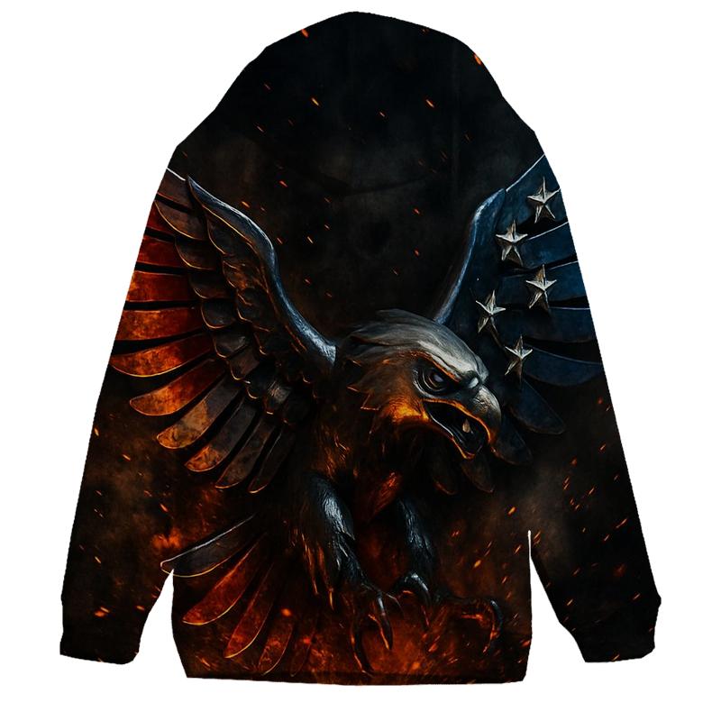 Eagle Of Molten Steel embroidered hoodies