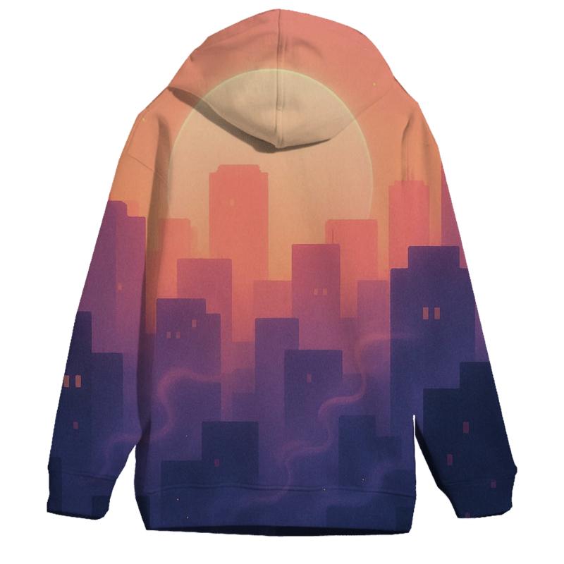 Aurora Of The Sleeping City embroidered hoodies