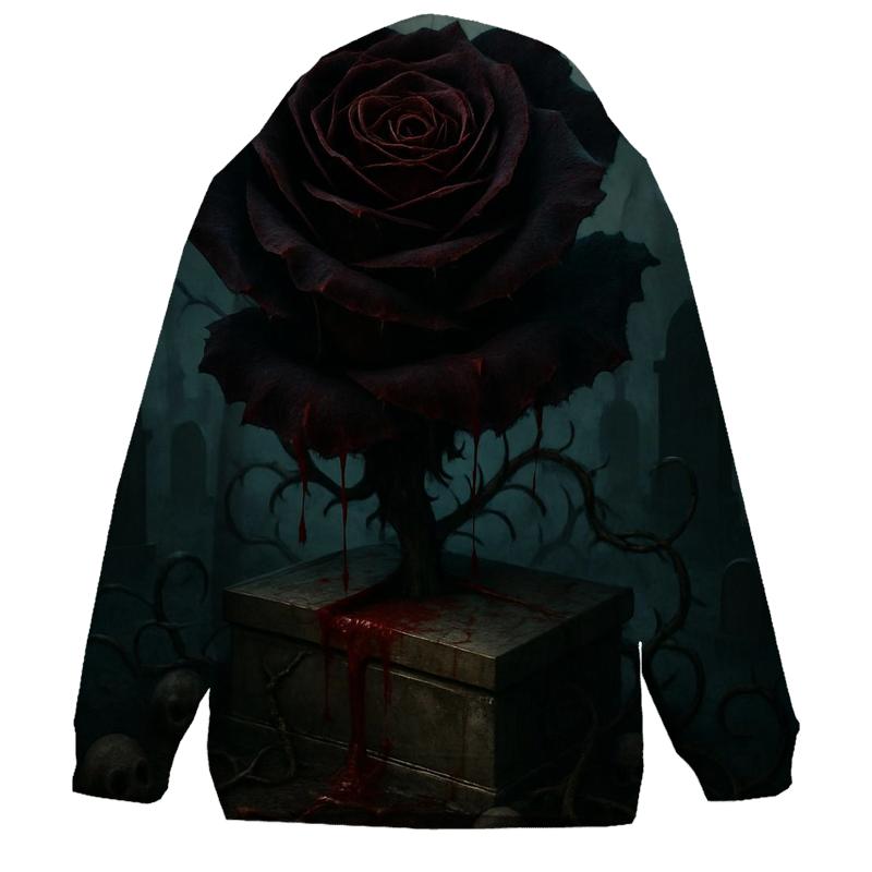 Crypt Bloom Of The Blood Rose printed hoodies
