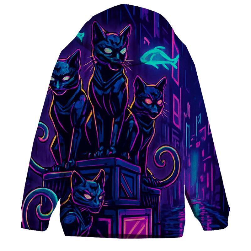 Cyber Alley Mirage Cat Pack graphic hoodies