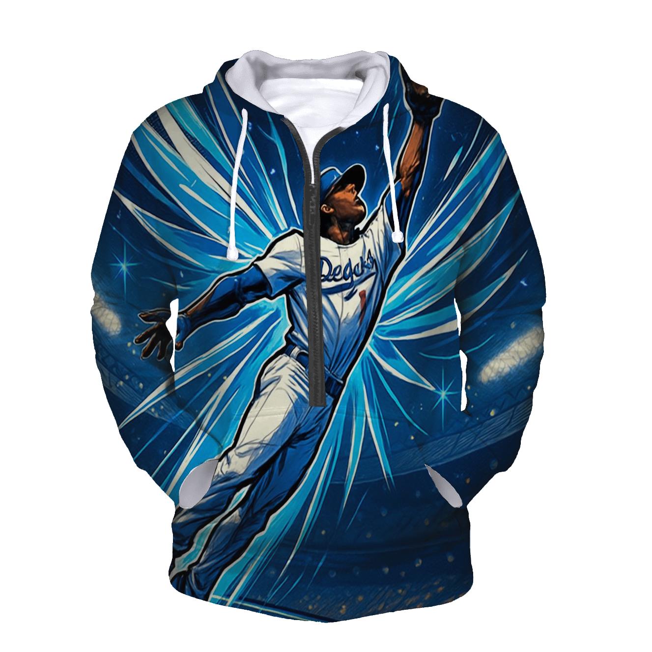 Angel Wing Outfield Leap zip-up hoodies