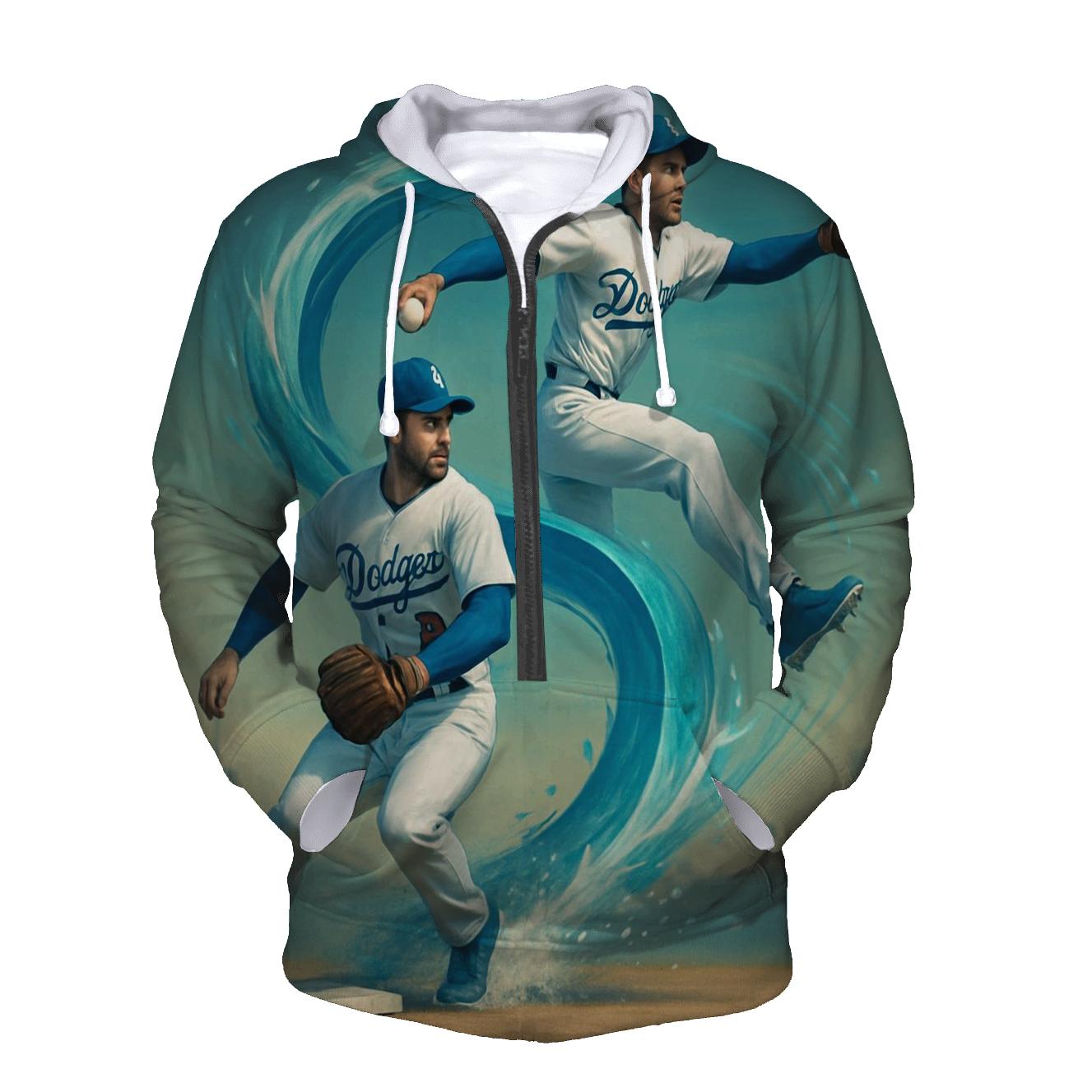Pacific Tide Double Play Flow embroidered hoodies