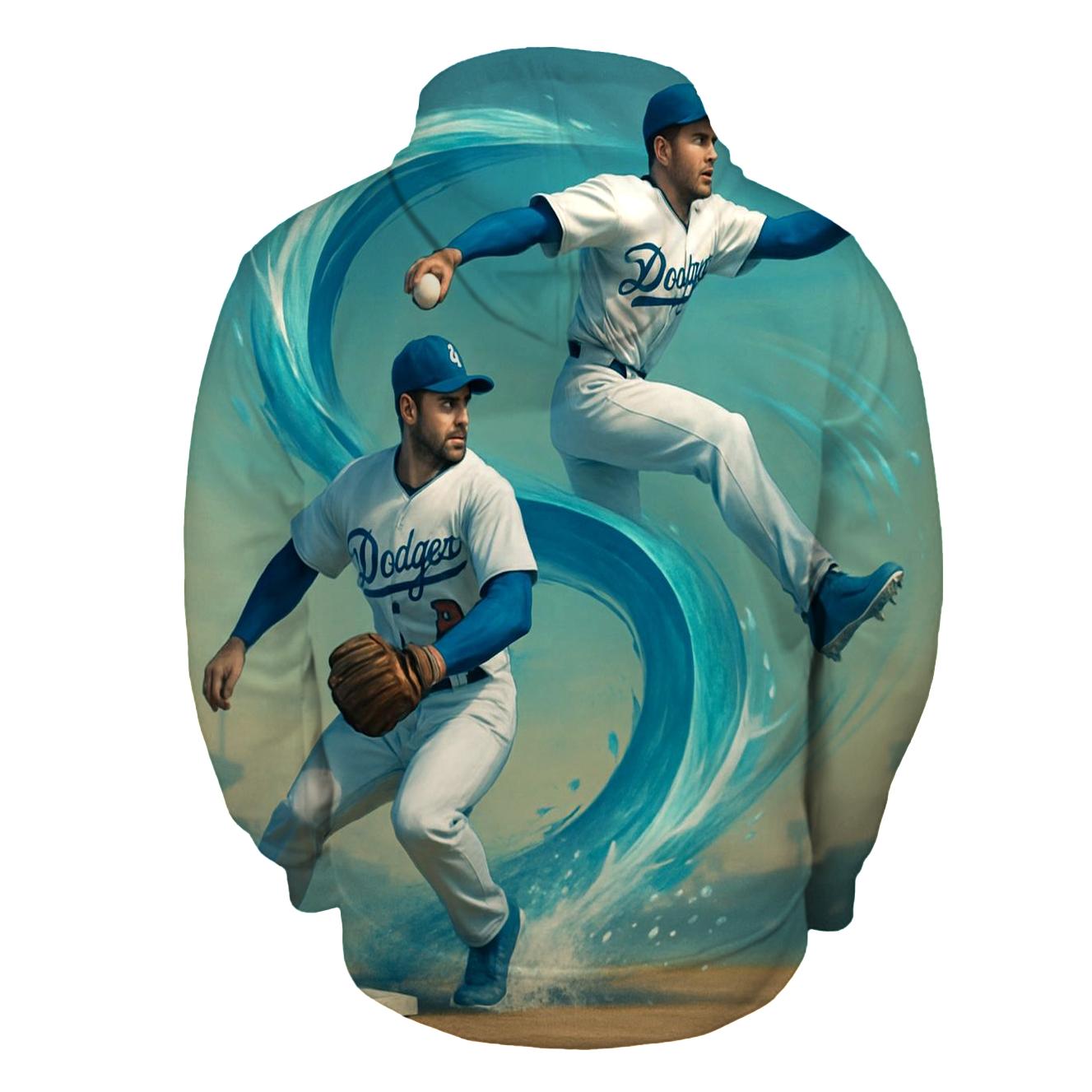 Pacific Tide Double Play Flow embroidered hoodies