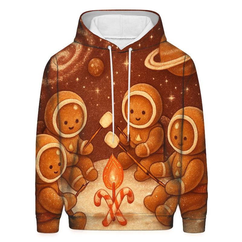 Gingerbread Galaxy Campfire zip-up hoodies