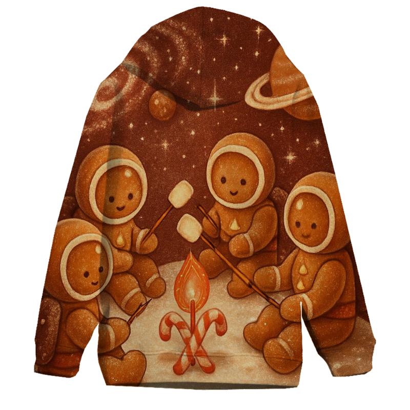 Gingerbread Galaxy Campfire zip-up hoodies