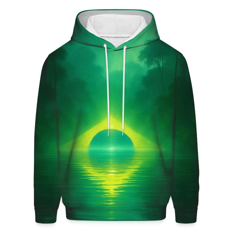 Brazilian Rainforest Flag Reflection custom hoodies