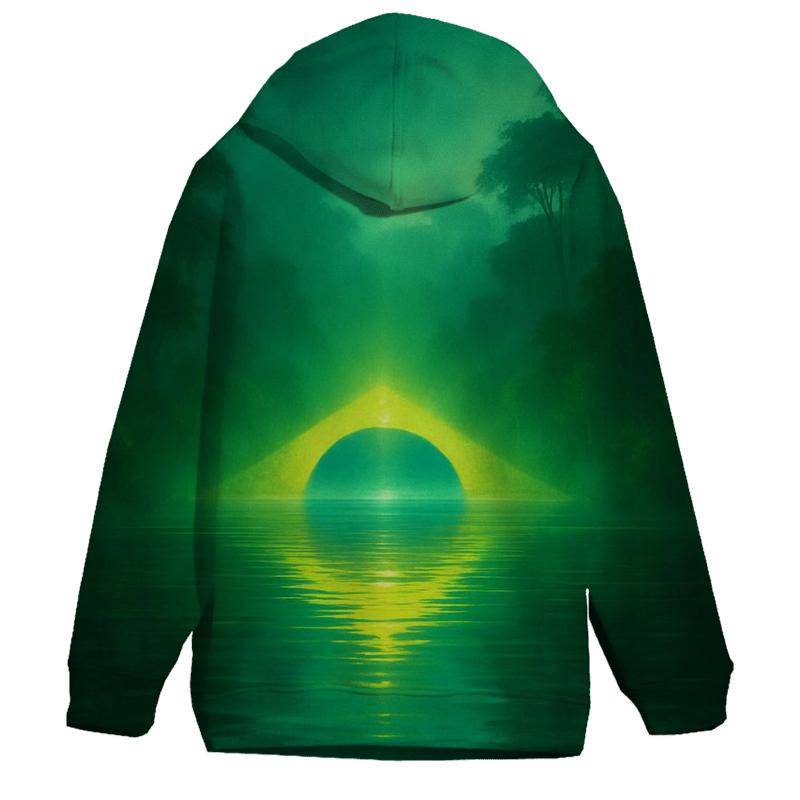 Brazilian Rainforest Flag Reflection custom hoodies