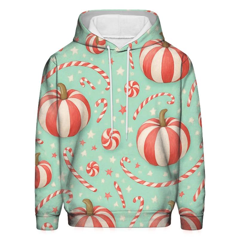 Peppermint Swirl Pumpkin Spiral Field hoodie styles