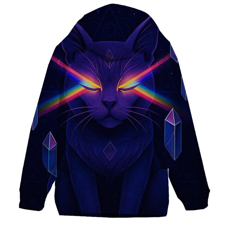 Crystal Prism Oracle Cat hoodie designs