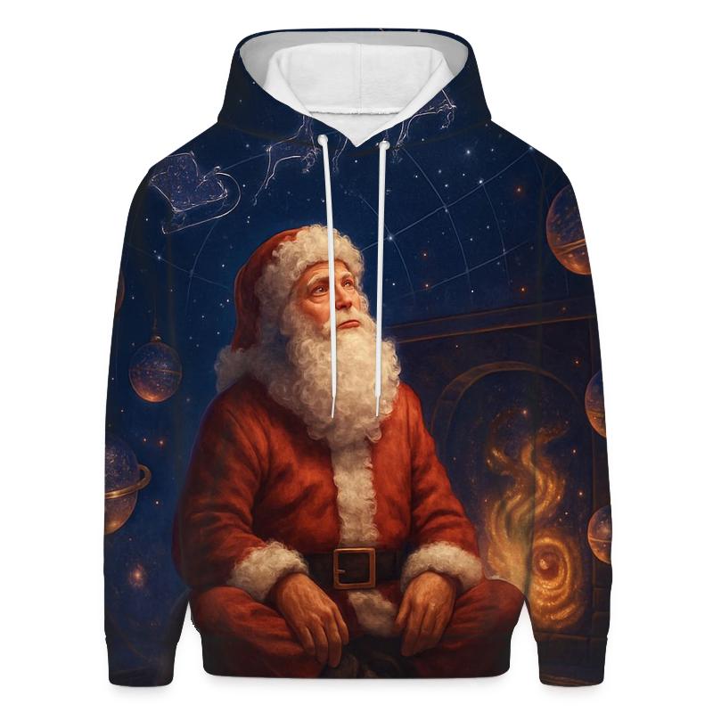 Galaxy Fireplace Santa Stargazer hoodie trends