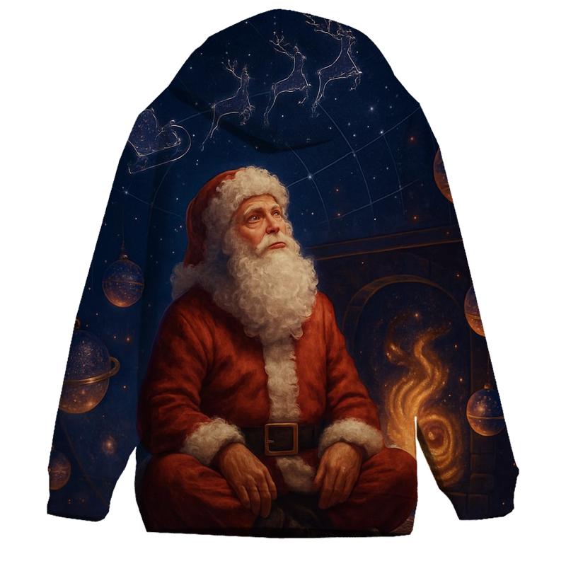 Galaxy Fireplace Santa Stargazer hoodie trends