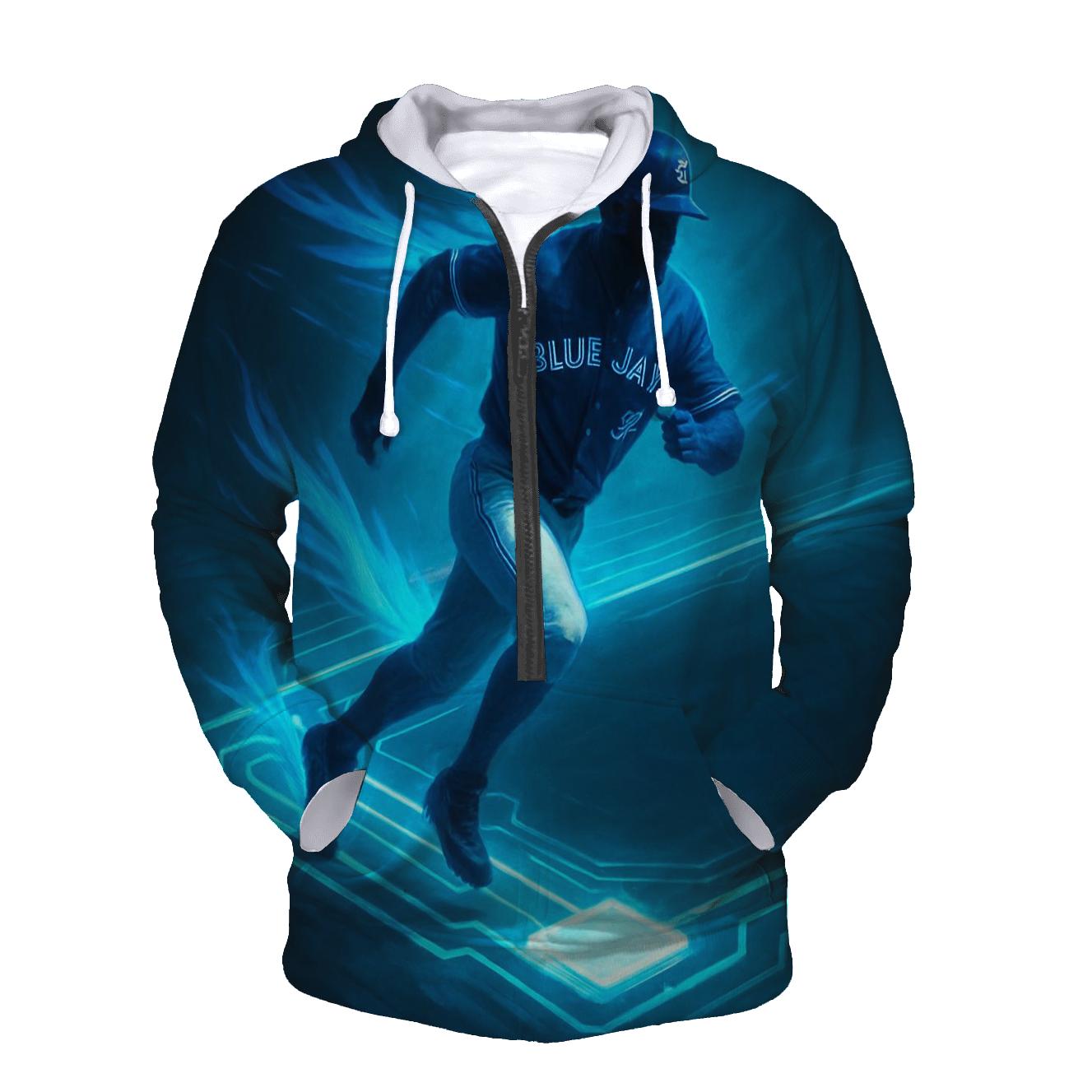 Feather Trail Circuit Blue-Jays Dynamic graphic hoodies