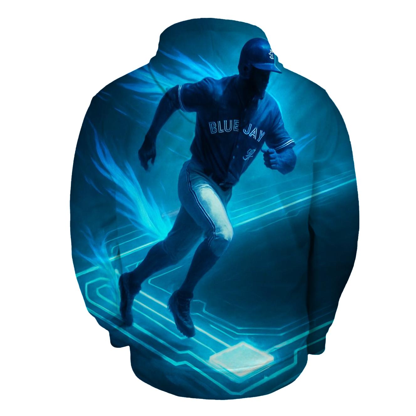 Feather Trail Circuit Blue-Jays Dynamic graphic hoodies