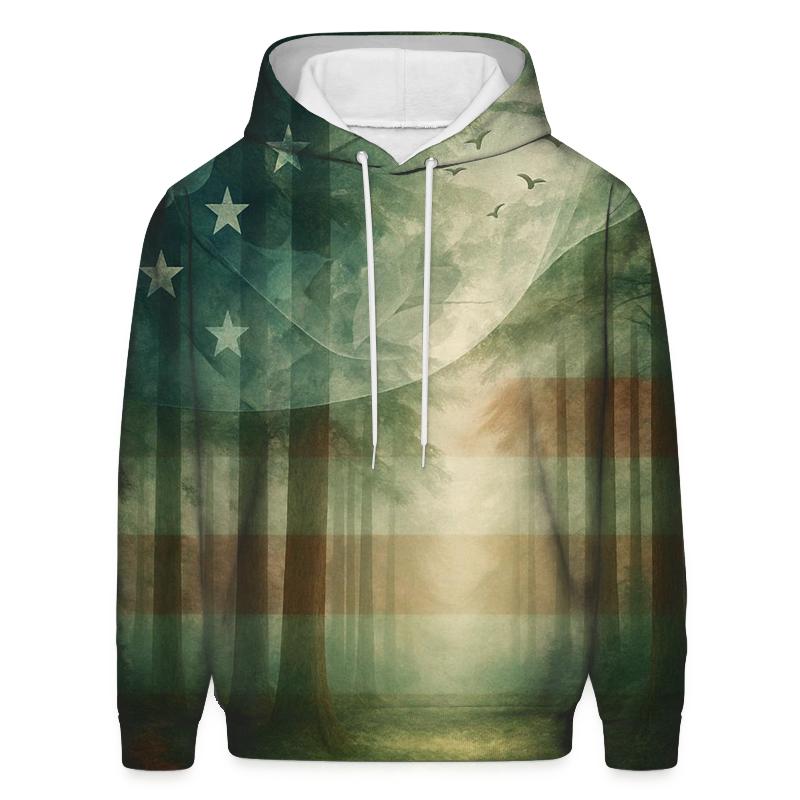 Forest Canopy Patriot Wind custom hoodies