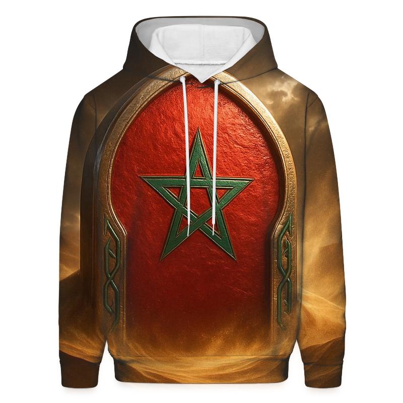 Moroccan Desert Gate Of Red And Green hoodie trends