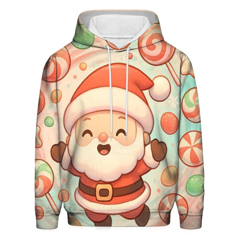 Bubblegum Chibi Santa Candy Storm printed hoodies