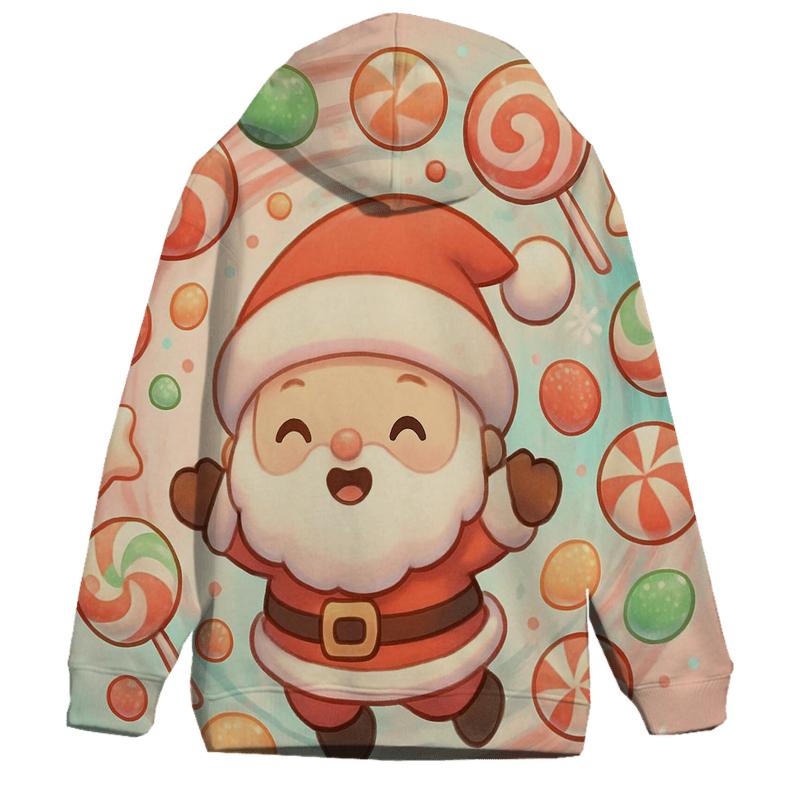 Bubblegum Chibi Santa Candy Storm printed hoodies