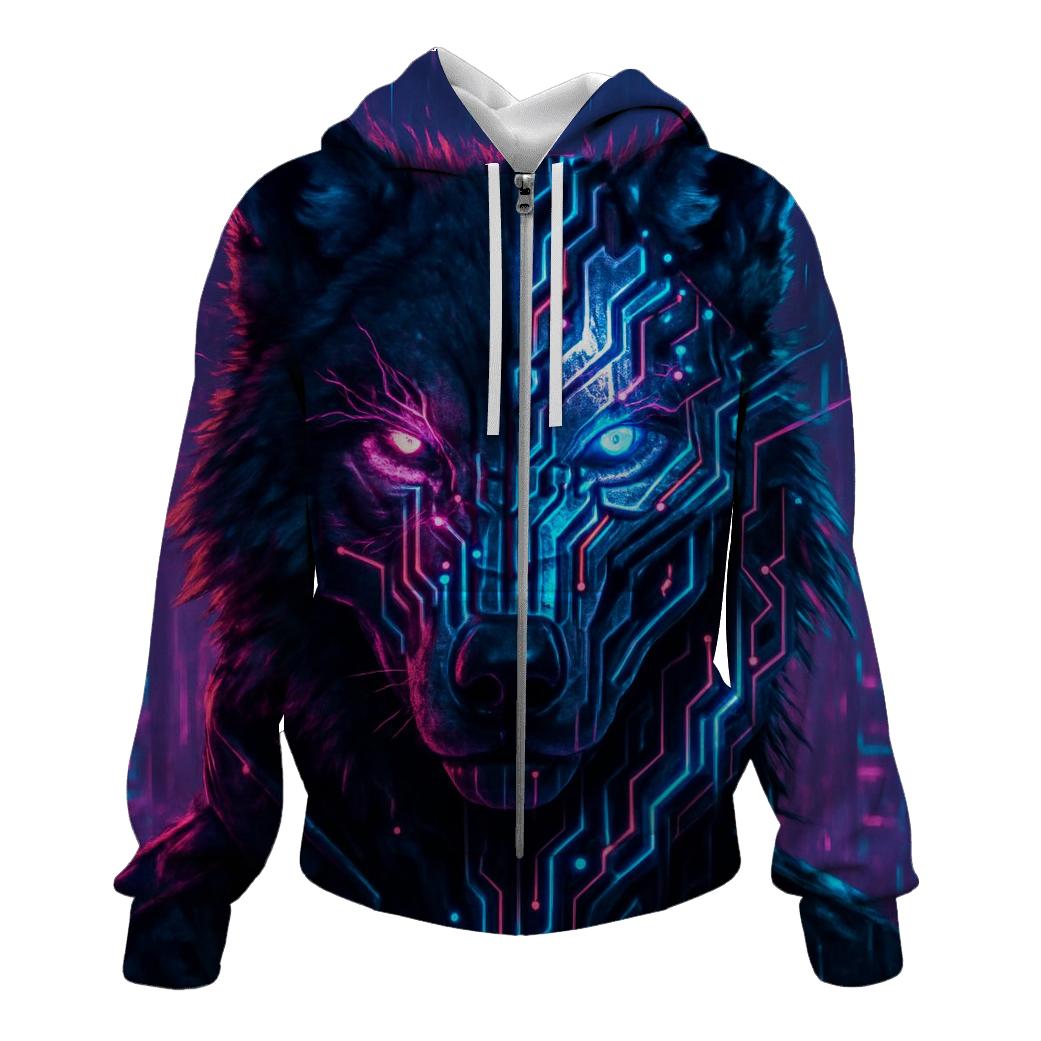 Neon Circuit Alpha hoodie designs