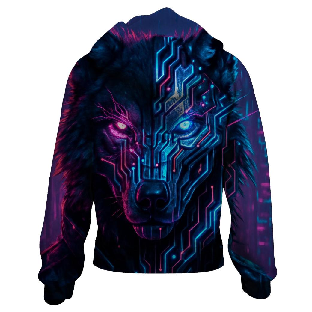 Neon Circuit Alpha hoodie designs