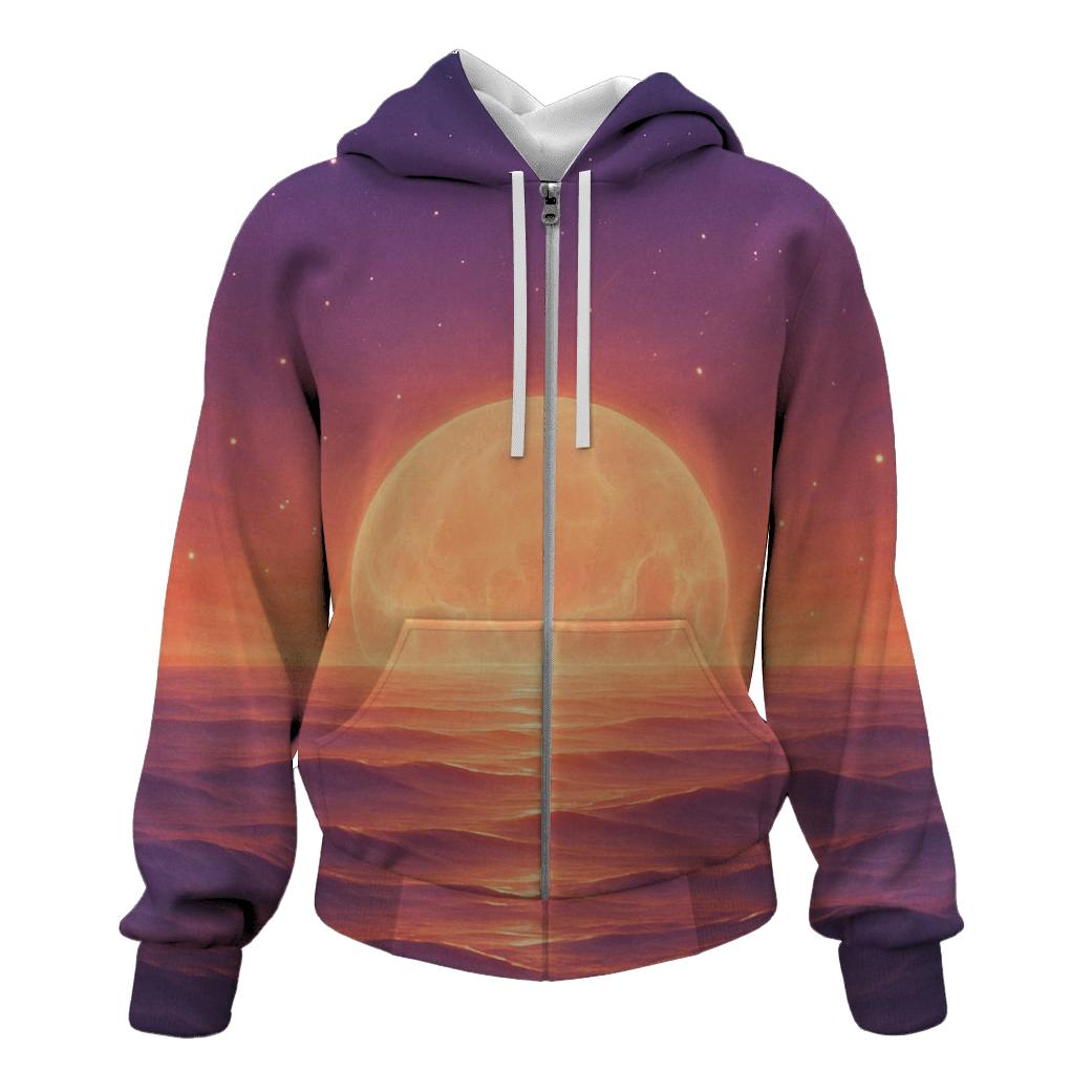 Celestial Tides Of Ember premium hoodies