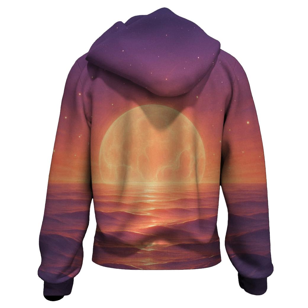Celestial Tides Of Ember premium hoodies