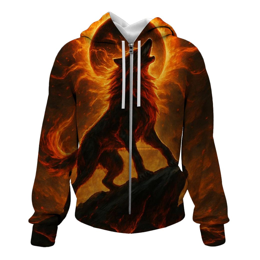 Solar Ember Howl lightweight hoodies