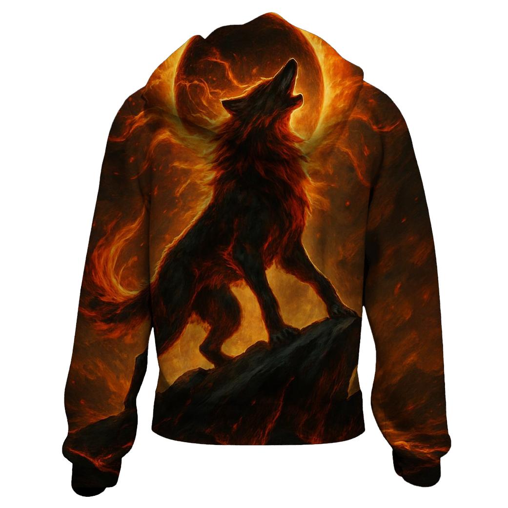 Solar Ember Howl lightweight hoodies