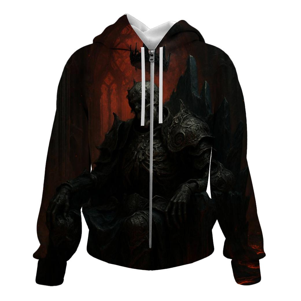 Throne Of The Hollow King embroidered hoodies