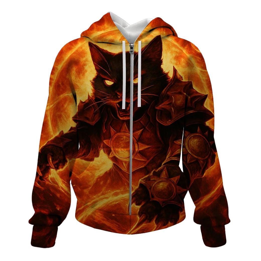 Solar Flare Battle Armor Cat hoodie trends