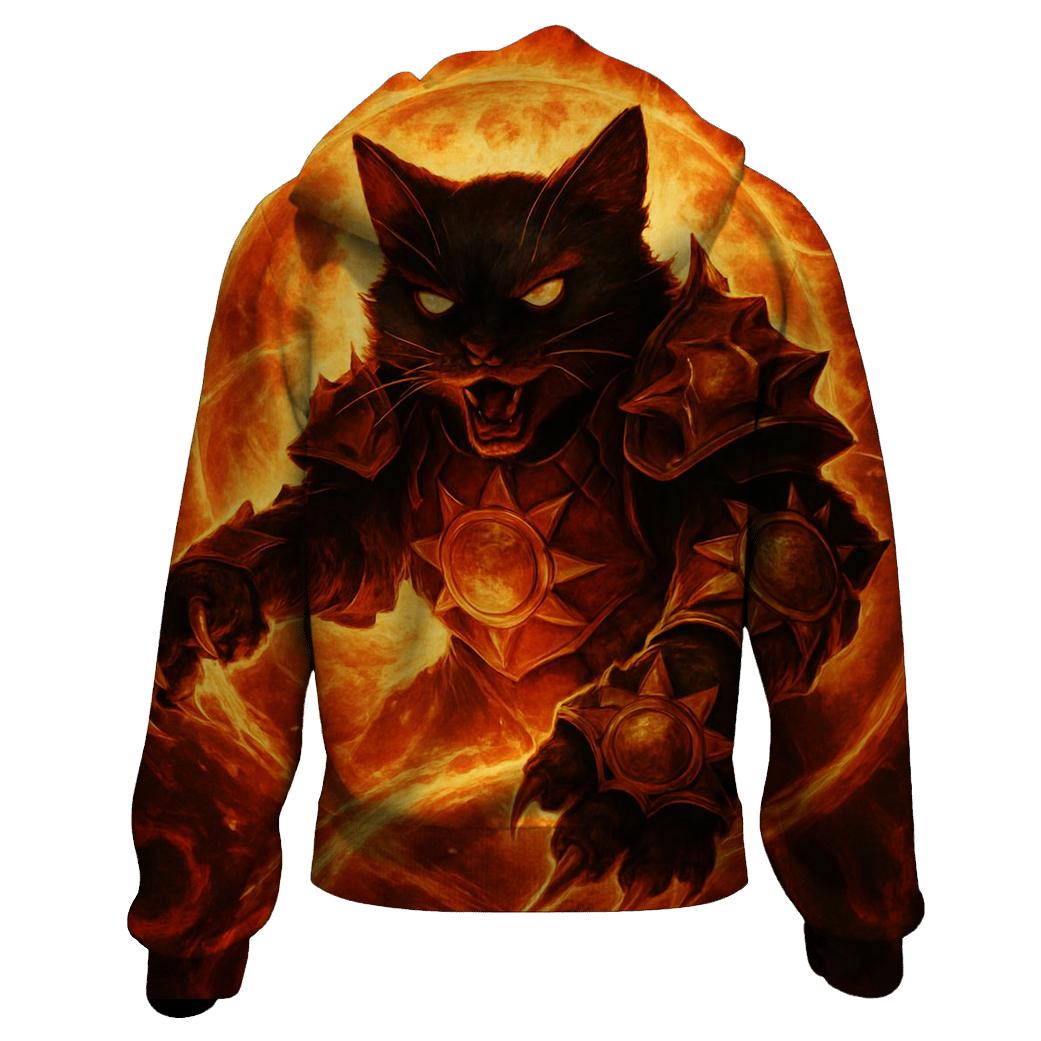 Solar Flare Battle Armor Cat hoodie trends