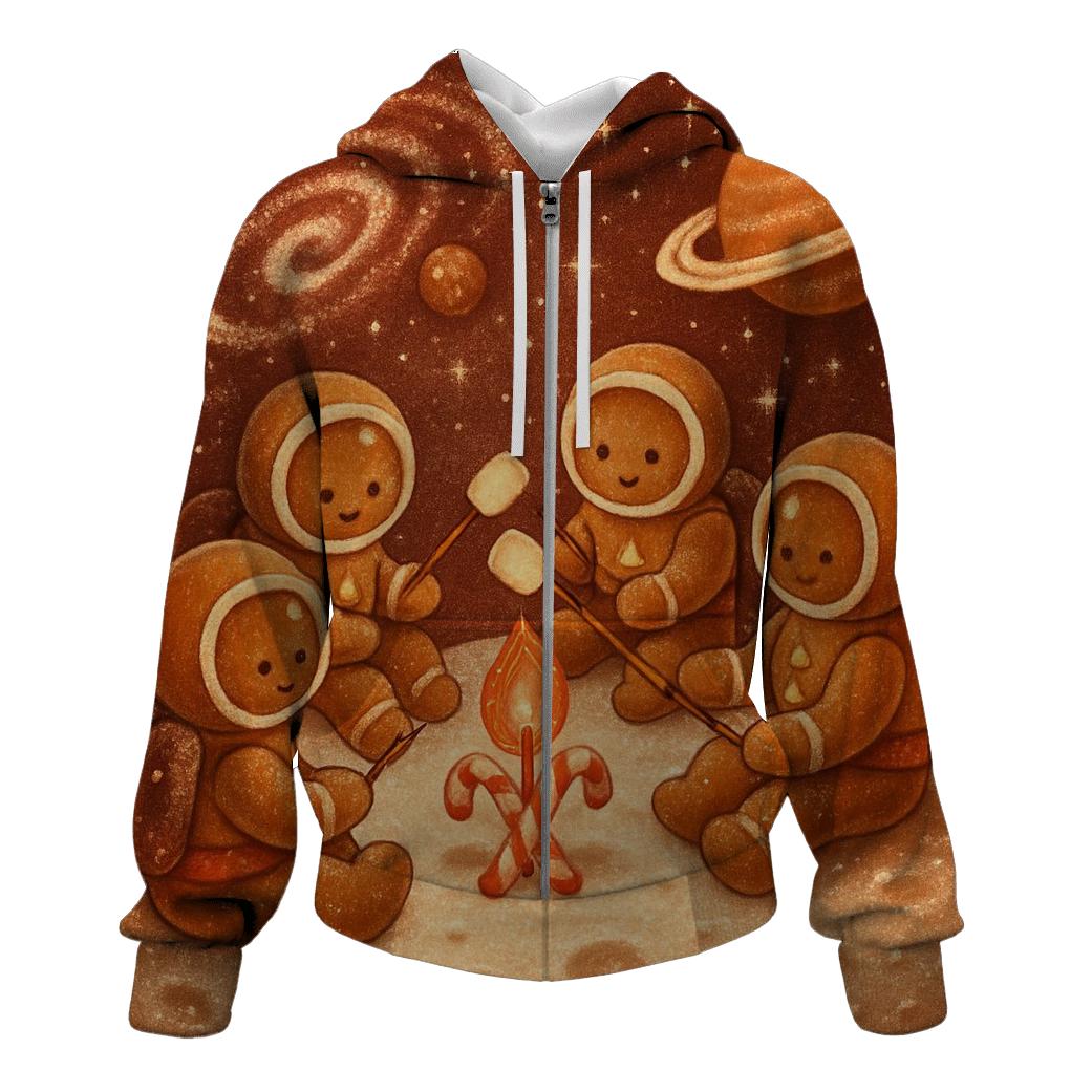 Gingerbread Galaxy Campfire custom hoodies