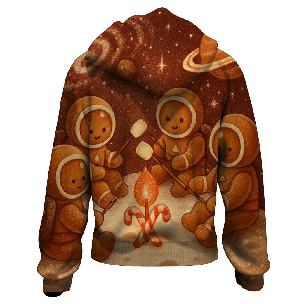 Gingerbread Galaxy Campfire custom hoodies