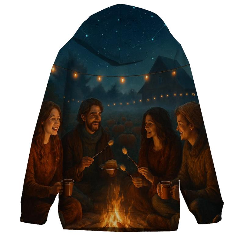 Starlit Pumpkin Patch Gathering hoodie designs